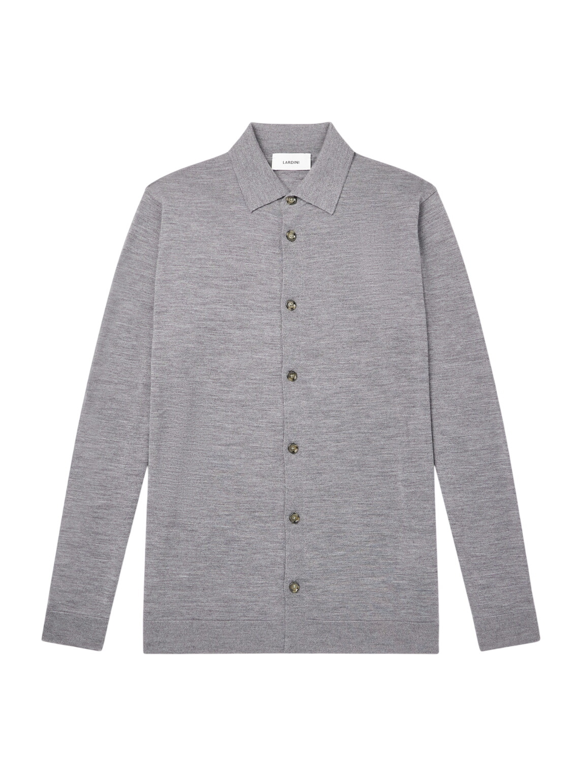 Lardini - Cotton-Piqué Cardigan - Blue Lardini