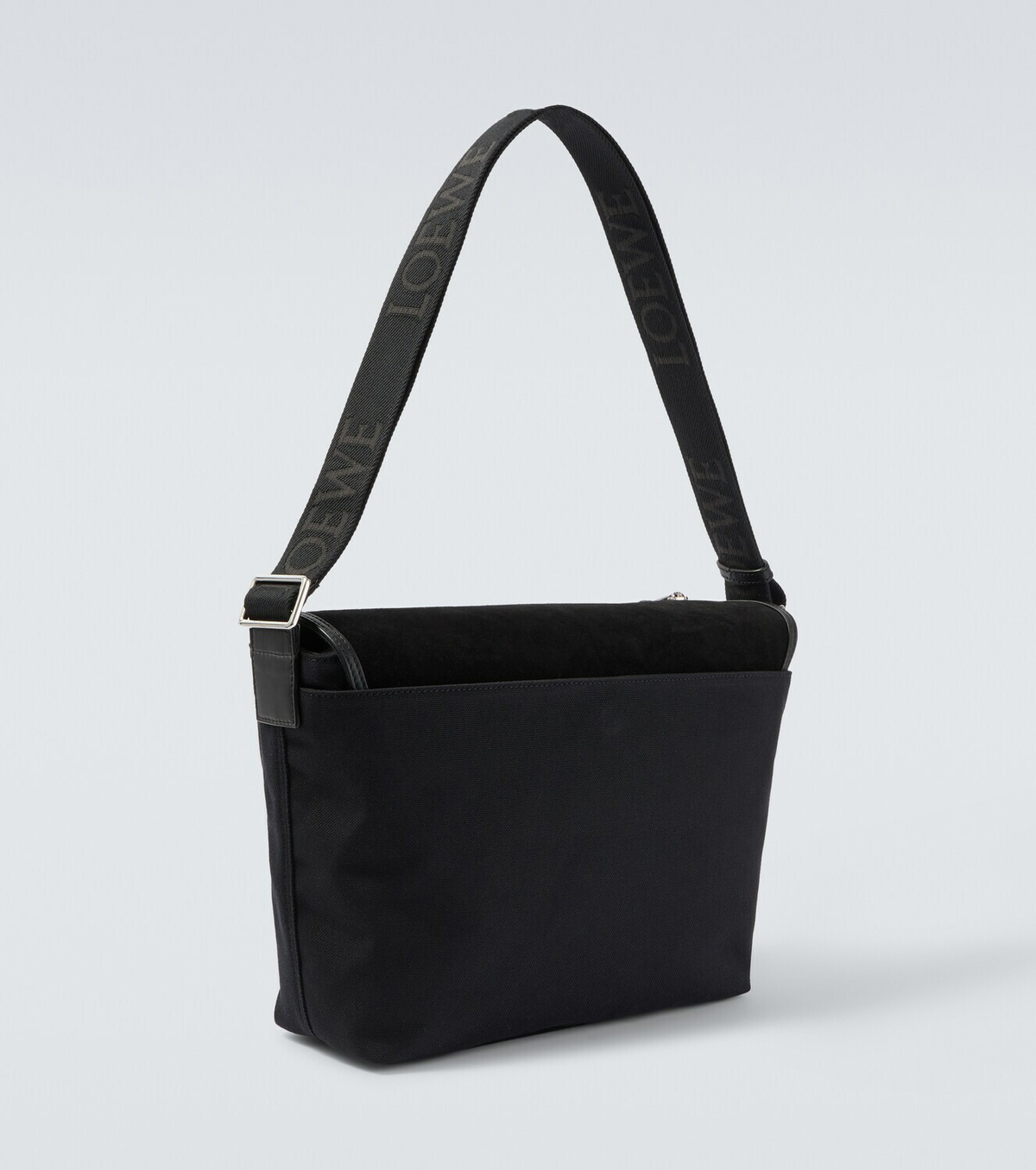 Loewe Flex Medium canvas and suede messenger bag