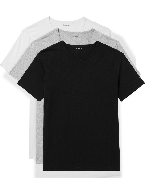 Photo: Paul Smith - Three-Pack Cotton-Jersey T-Shirts - Multi