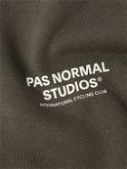 Pas Normal Studios - Oakley Off-Race Logo-Print Cotton-Jersey Hoodie - Brown