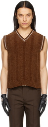 Ernest W. Baker Brown V-Neck Vest