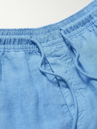 Vilebrequin - Straight-Leg Linen Drawstring Cargo Shorts - Blue