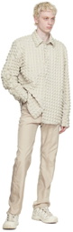 Kanghyuk Beige Polyester Trousers