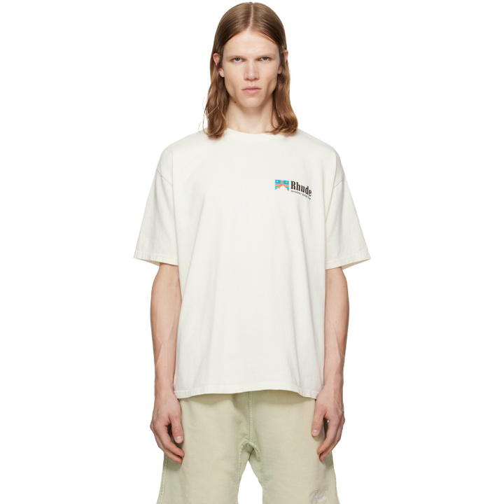 Photo: Rhude Off-White Clermont-Ferrand Intl Racing T-shirt