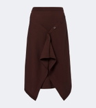 Lemaire Wool-blend midi skirt