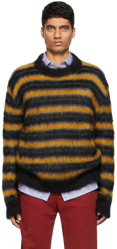 Photo: Marni Black Striped Mohair Sweater