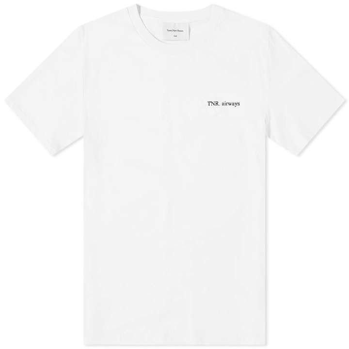 Photo: Times New Roman Men's Airways Organic T-Shirt in White