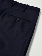 Incotex - Venezia 1951 Slim-Fit Worsted Wool-Flannel Trousers - Blue