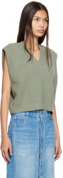 Wooyoungmi Green V-Neck Sweater Vest