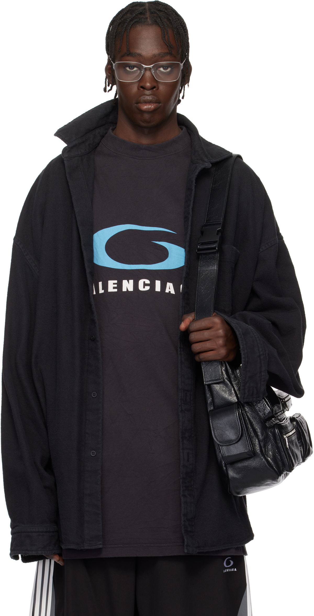 [BALENCIAGA]Loop Sports Icon Layered Shirt レイヤードシャツ Balenciaga Loop Sports Icon Layered Shirt | Saks Fifth Avenue