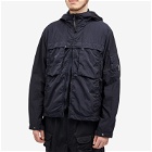 C.P. Company Men's Chrome-R Hooded Jacket in Total Eclipse