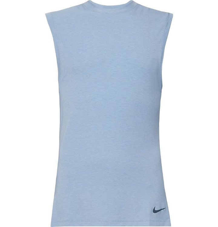 Photo: Nike Training - Mélange Dri-FIT Tank Top - Blue