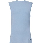 Nike Training - Mélange Dri-FIT Tank Top - Blue