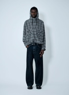 Martine Rose Check Hooded Sweatshirt
