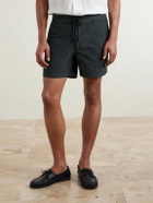 Slowear - Straight-Leg Cotton-Corduroy Drawstring Shorts - Green