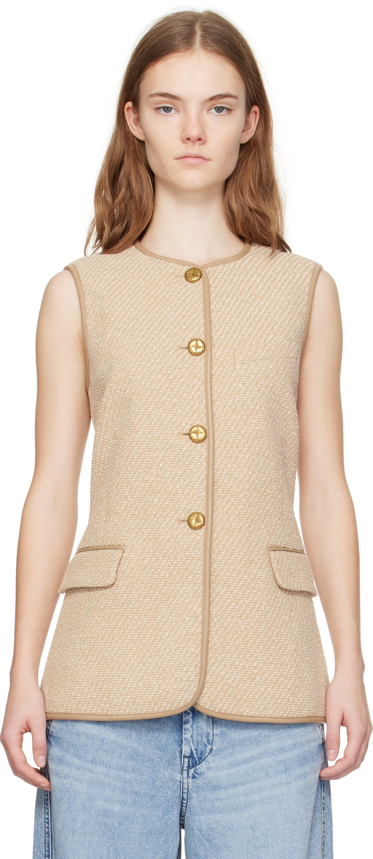 rag & bone Off-White Jax Vest Rag and Bone