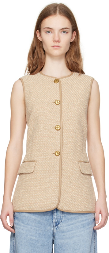 Photo: rag & bone Beige Bartlet Vest