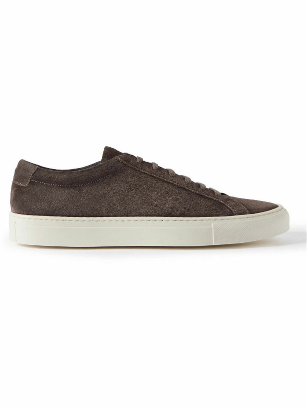Photo: Common Projects - Original Achilles Waxed-Suede Sneakers - Neutrals