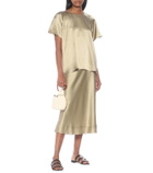 Lee Mathews Stella silk satin blouse