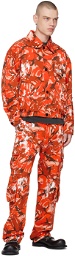 Martine Rose Orange Camouflage Jacket