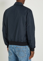 Polo Ralph Lauren Windbreaker Logo Brushed Poplin Bomber Jacket Navy