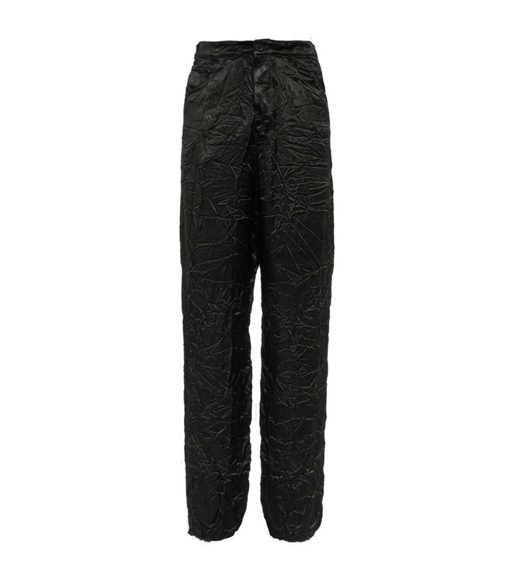 Photo: Balenciaga Wide-leg crinkled satin pants