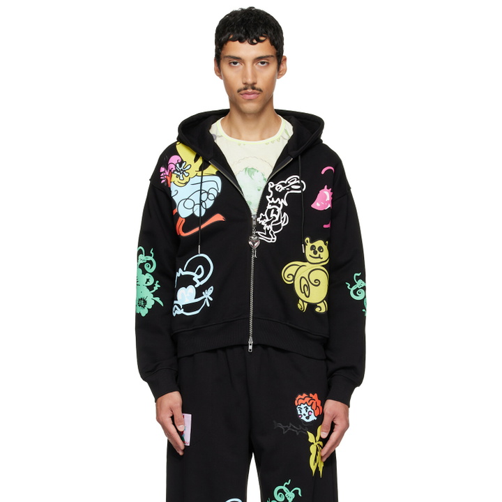 Photo: Chopova Lowena Black 'Friends Of CL' Hoodie