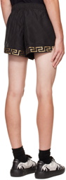 Versace Underwear Black Greca Border Shorts