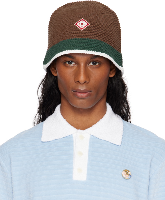 Photo: Casablanca Brown Crochet Bucket hat