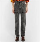 Balenciaga - Zip-Panelled Denim Jeans - Men - Gray