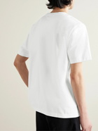 Maison Kitsuné - Logo-Print Cotton-Jersey T-Shirt - White