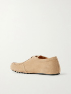 Tod's - Wallabee Suede Derby Shoes - Neutrals