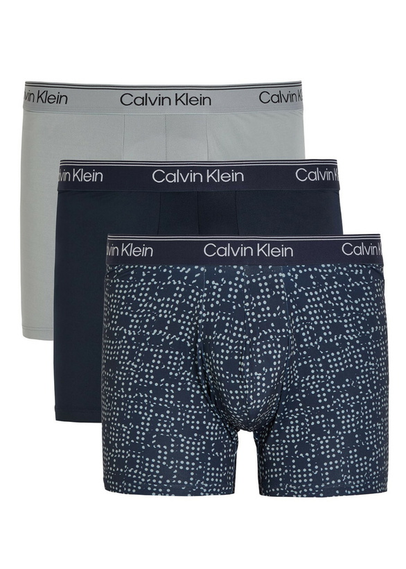 Photo: Calvin Klein Brushed Stretch-microfibre Trunks set of Three Multicoloured