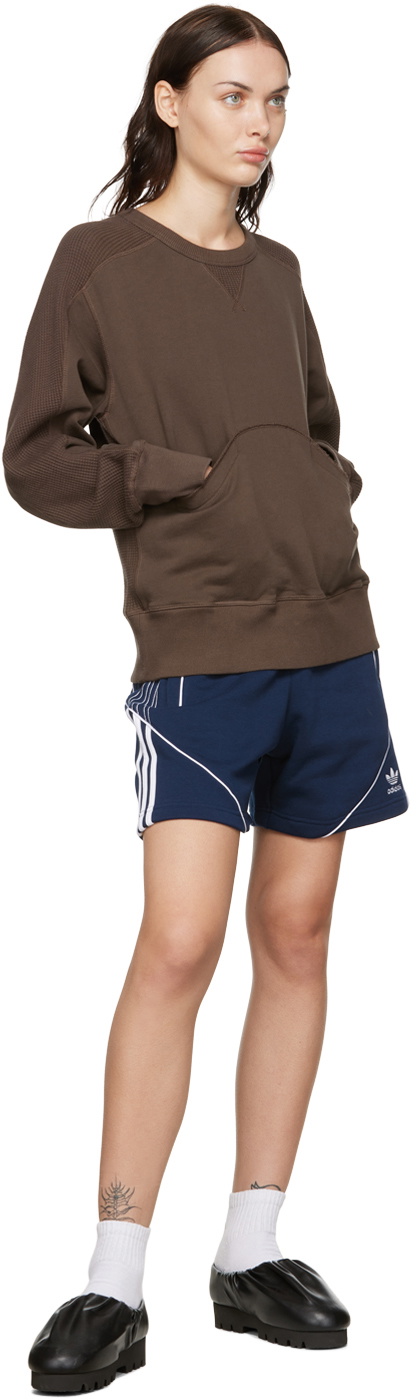 Nicholas Daley Brown Paneled Sweatshirt