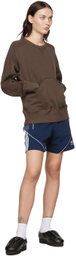 Nicholas Daley Brown Paneled Sweatshirt