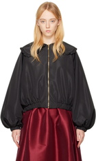 Kika Vargas Black Agnes Bomber Jacket