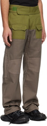 Raga Malak Khaki & Gray Velcro Jeans