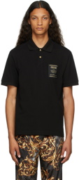 Versace Jeans Couture Black Warranty Label Polo