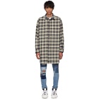 Faith Connexion Beige and Black Check Over Shirt