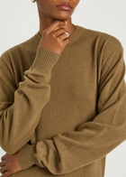 Toteme Classic Crew-neck Cashmere Jumper Khaki