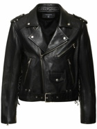 BALMAIN Leather Biker Jacket