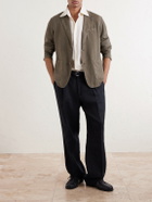 Altea - Aaron Garment-Dyed Linen Blazer - Green