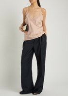Rohe Lace-trim Silk Camisole top Rose
