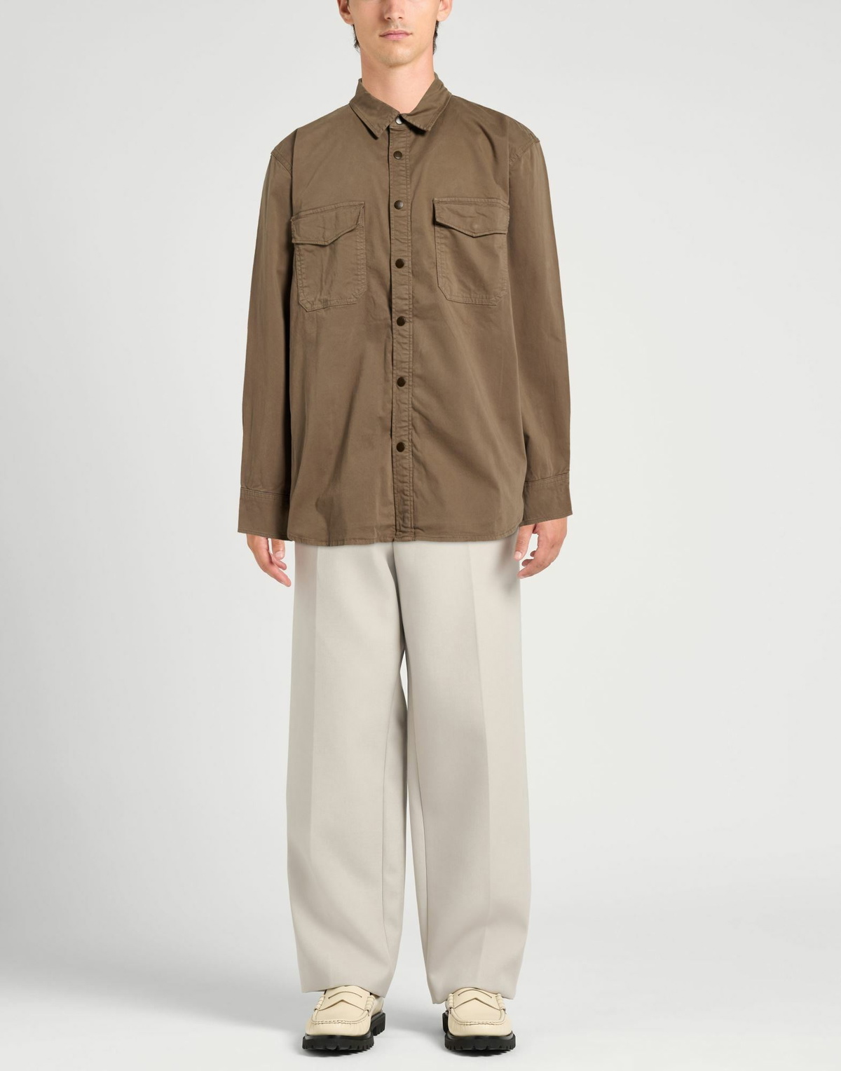 Rag & Bone Mens Shirt Military in Green