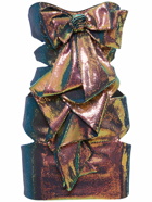 ALEXANDRE VAUTHIER - Sequined Mini Dress W/ Bows