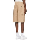 AMI Alexandre Mattiussi Beige Bermuda Cargo Shorts