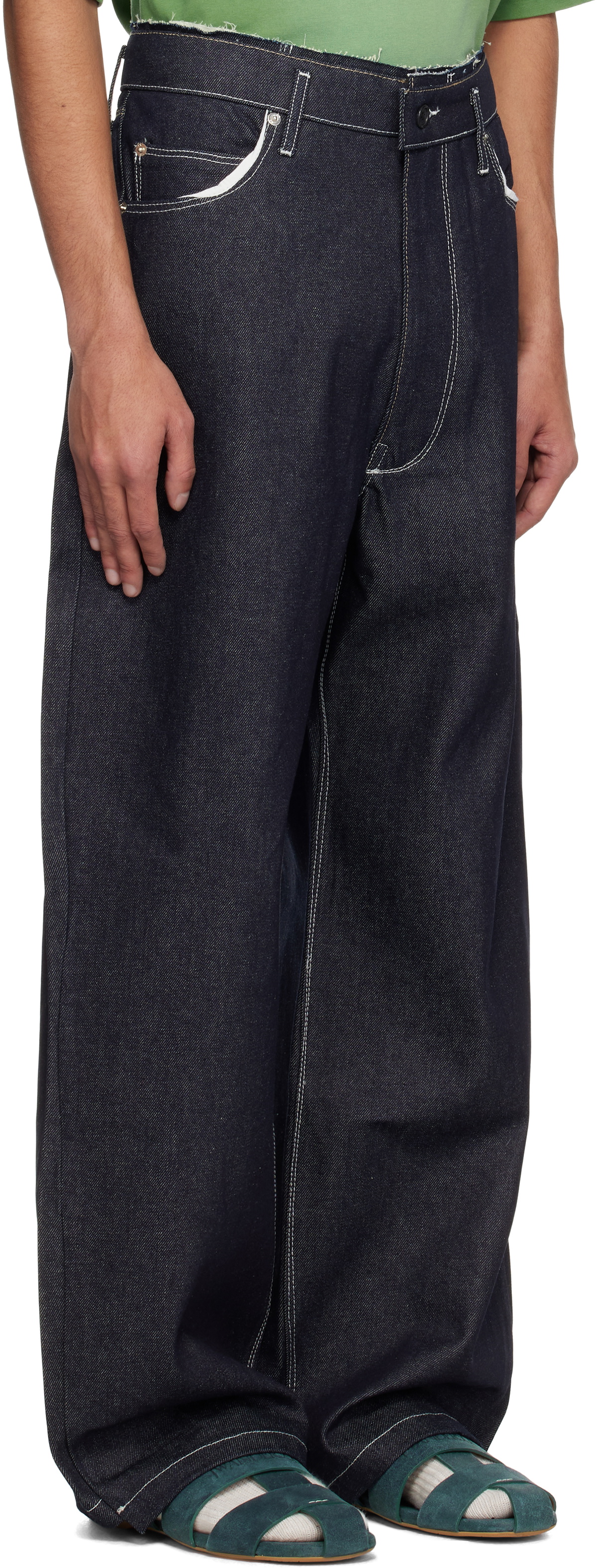 Camiel Fortgens Navy Raw Denim Jeans