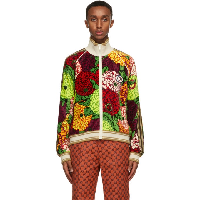 Photo: Gucci Multicolor Velvet Floral Jacket