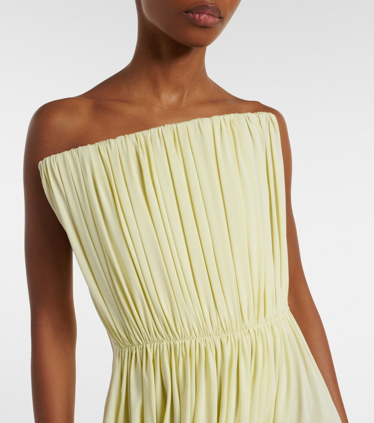 Stella McCartney Crêpe jersey bustier dress