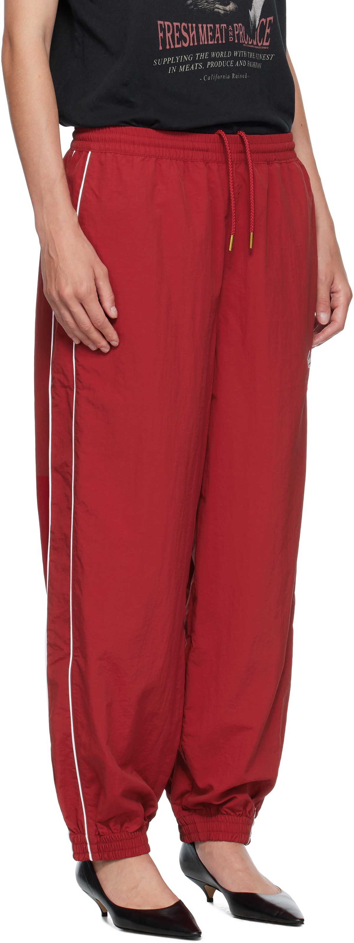 WILLY CHAVARRIA Red Bad Boy Track Pants